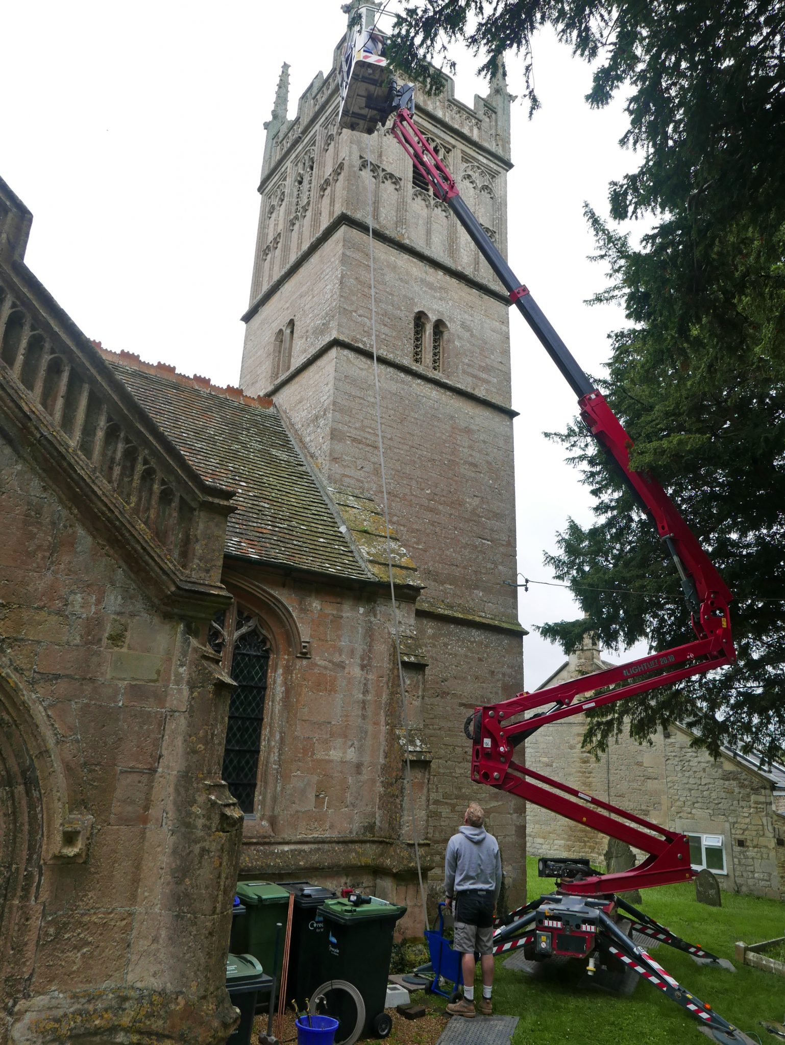 St Margaret Lightning Conductor 2023 - Wiltshire Historic Churches Trust